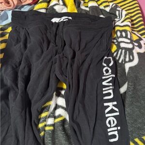 Calvin Klein Black Track Pants Relaxed Fit